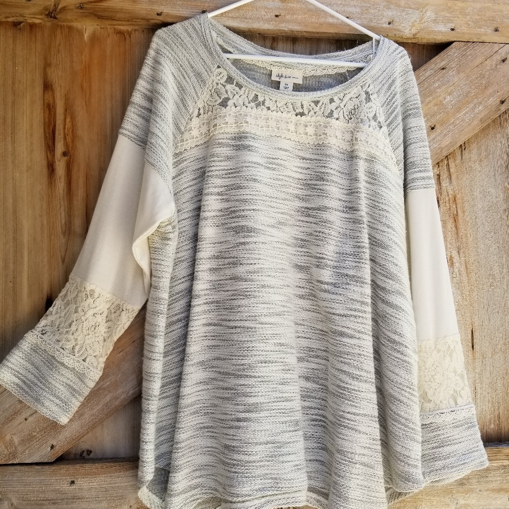 3X Woman's Style & Co. Sweatshirt/top